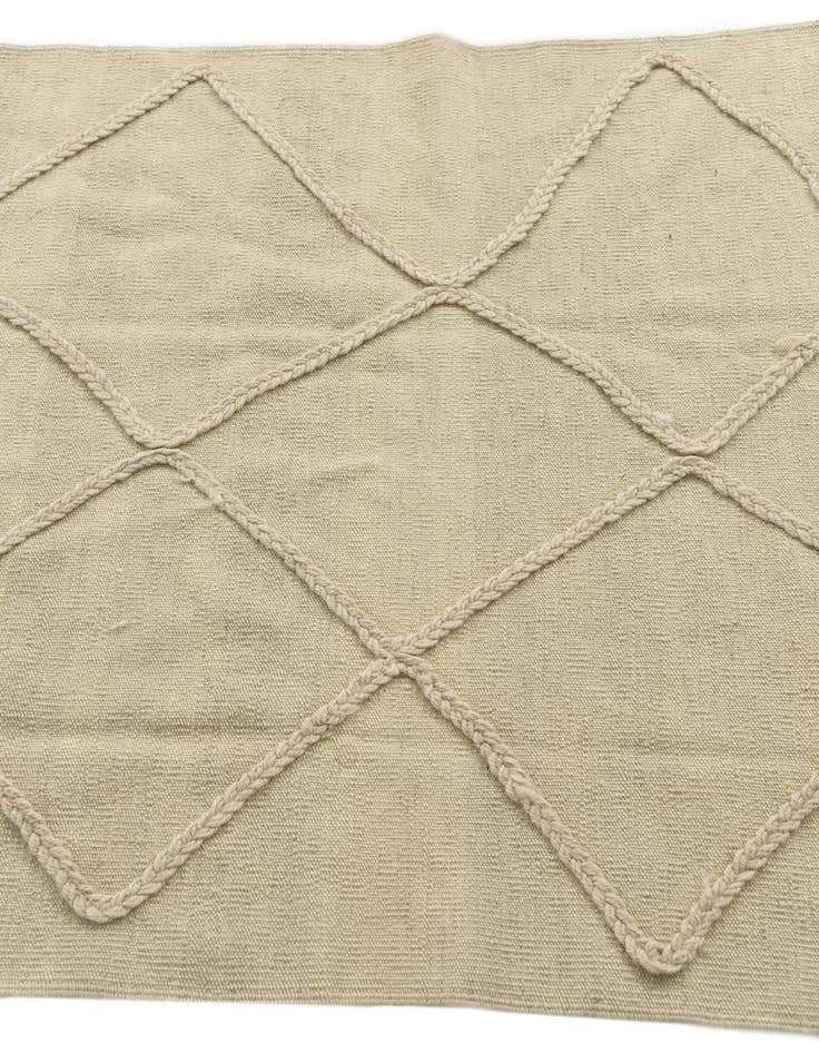 Detail image of  3' 3 x 4' 10  Hand Knotted Moroccan Wool Rug