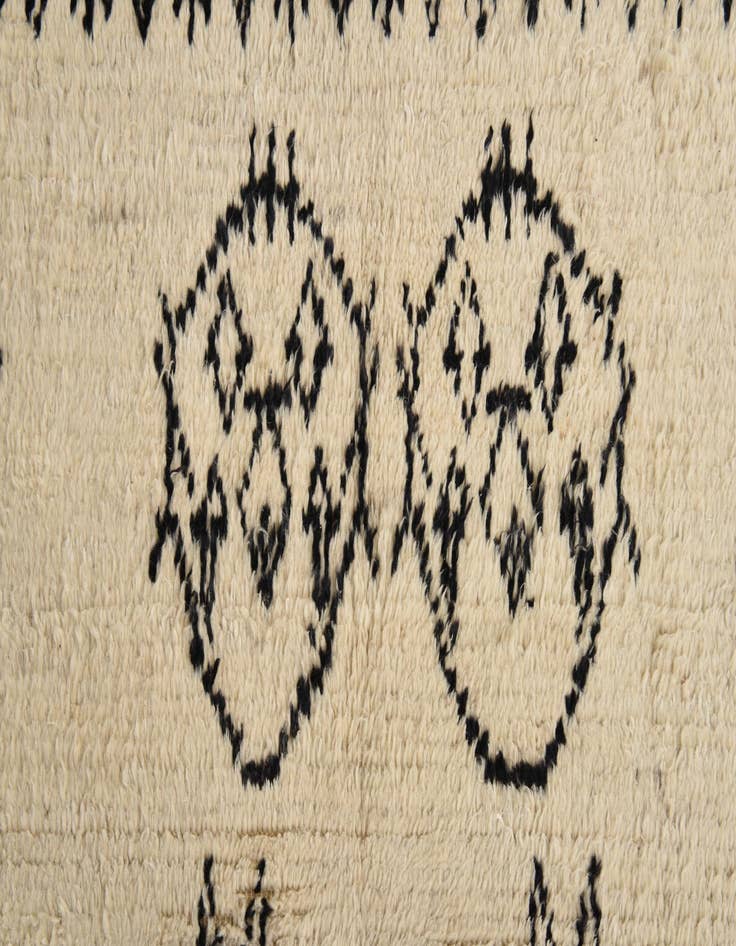 Detail image of  9' x 12' 5  Hand Knotted Moroccan Wool Rug