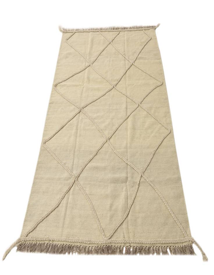 Detail image of  4' 1 x 6'  Hand Knotted Moroccan Wool Rug