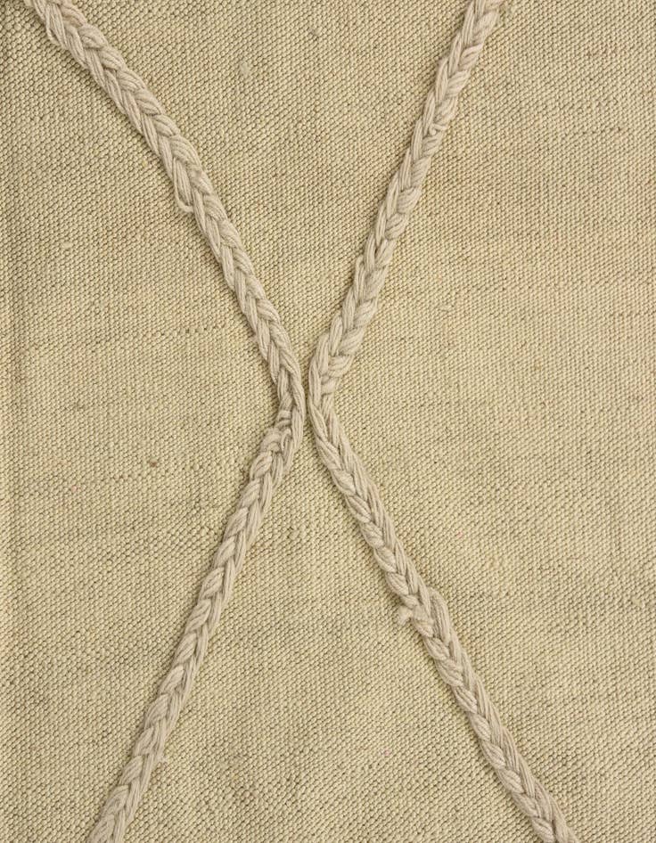 Detail image of  4' 1 x 6'  Hand Knotted Moroccan Wool Rug