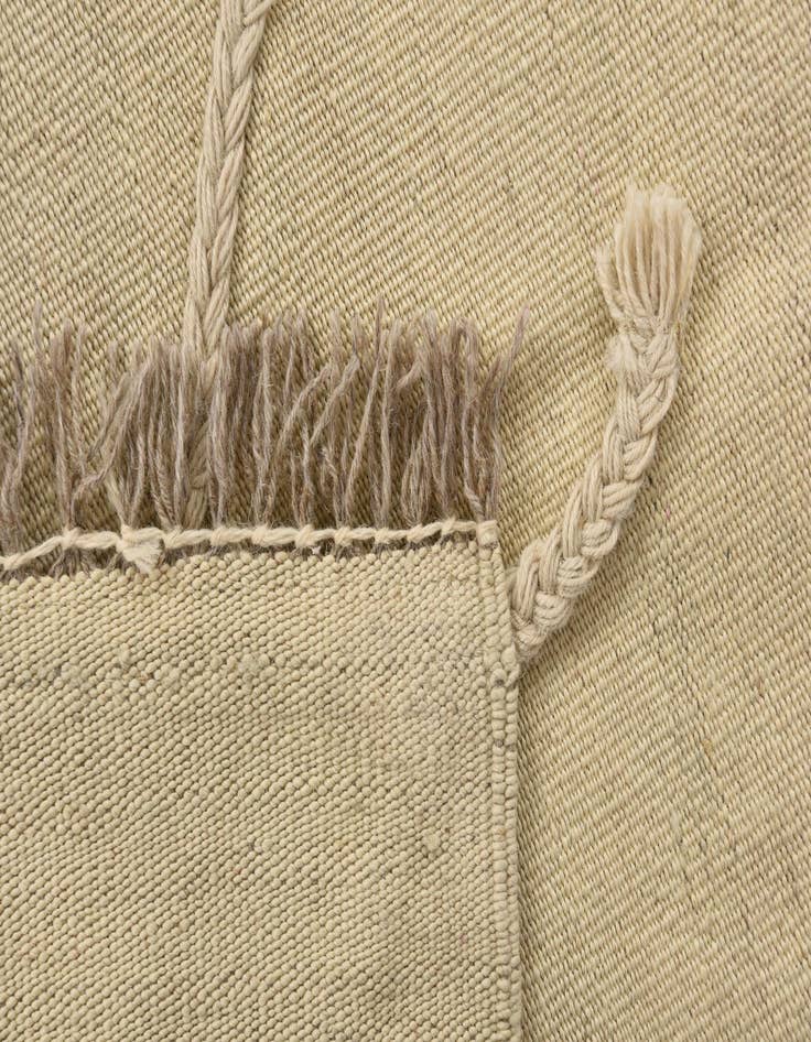 Detail image of  4' 1 x 6'  Hand Knotted Moroccan Wool Rug