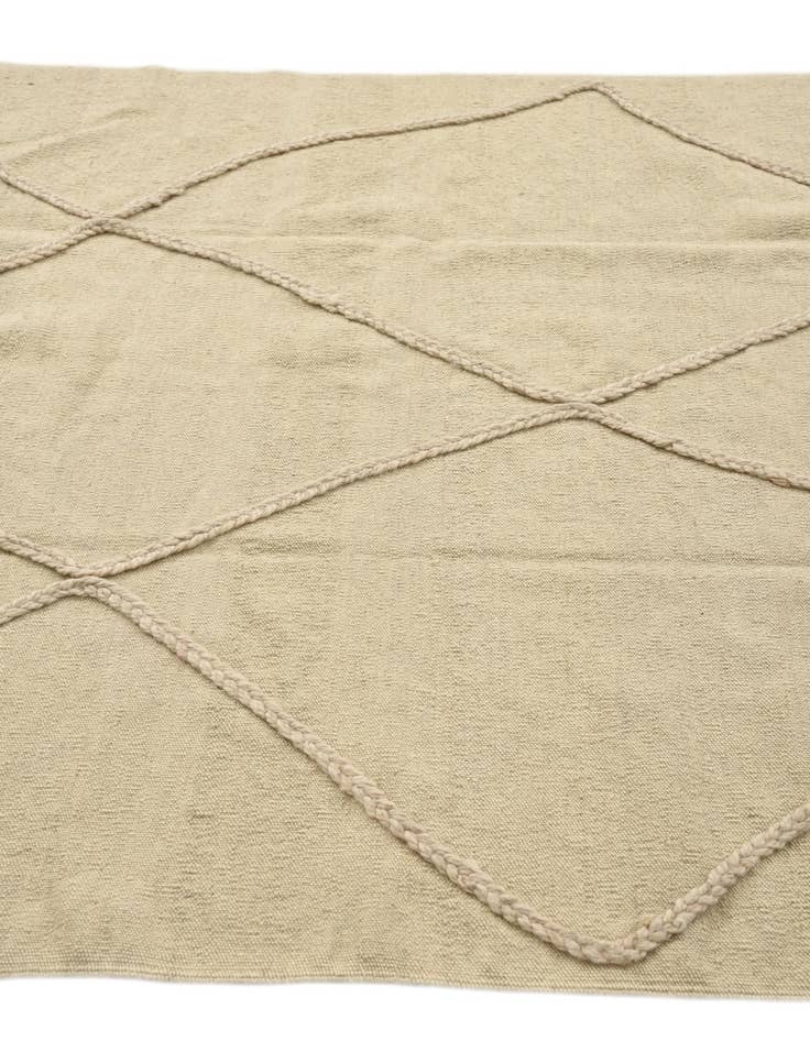 Detail image of  4' 2 x 6'  Hand Knotted Moroccan Wool Rug