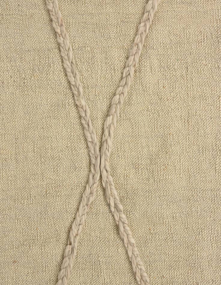 Detail image of  4' 2 x 6'  Hand Knotted Moroccan Wool Rug