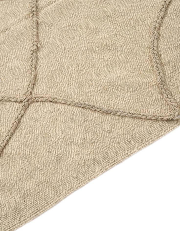 Detail image of  3' 3 x 4' 7  Hand Knotted Moroccan Wool Rug