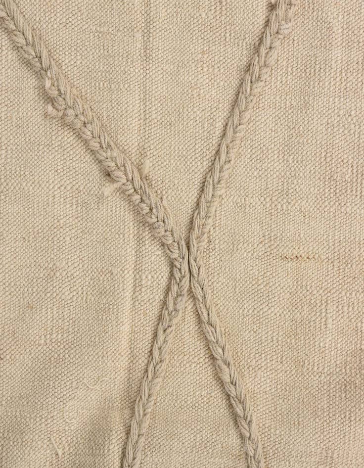 Detail image of  3' 3 x 4' 7  Hand Knotted Moroccan Wool Rug