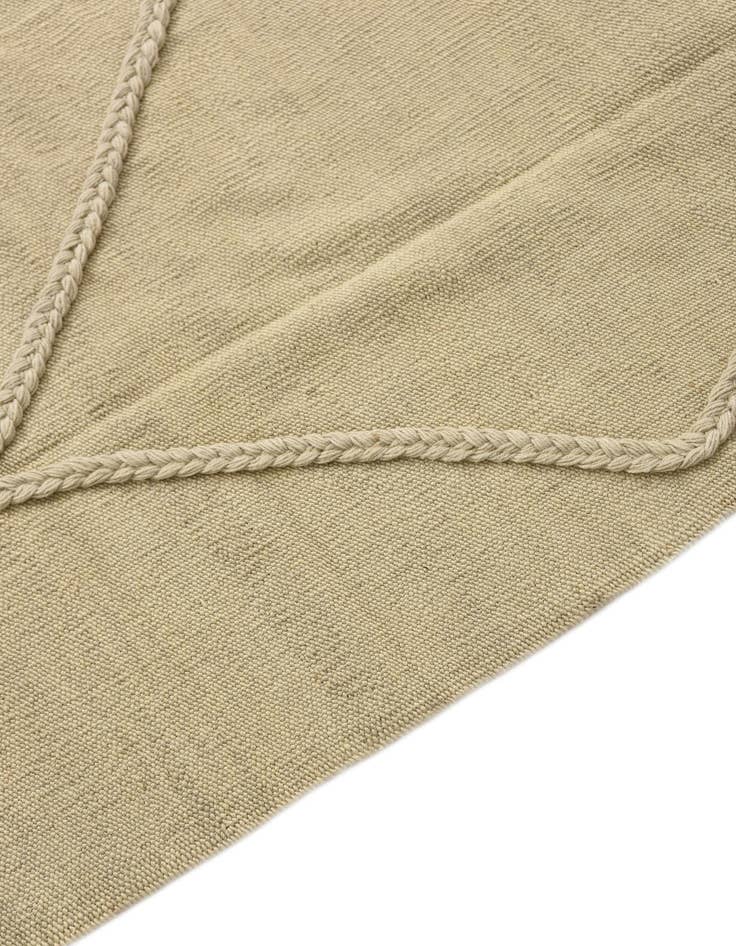 Detail image of  3' 5 x 4' 7  Hand Knotted Moroccan Wool Rug