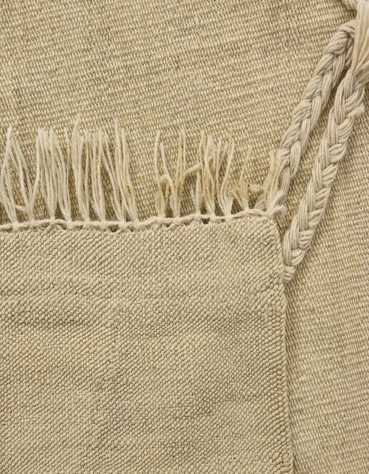 Detail image of  3' 5 x 4' 7  Hand Knotted Moroccan Wool Rug