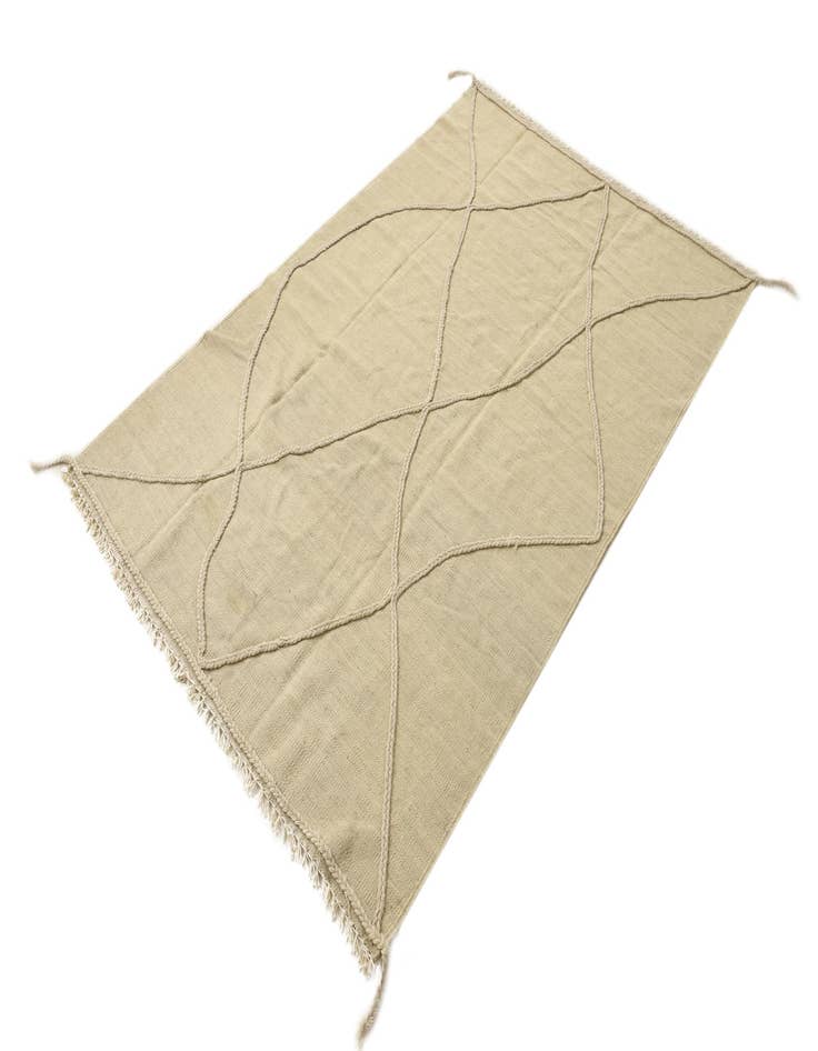 Detail image of  4' x 6' 2  Hand Knotted Moroccan Wool Rug