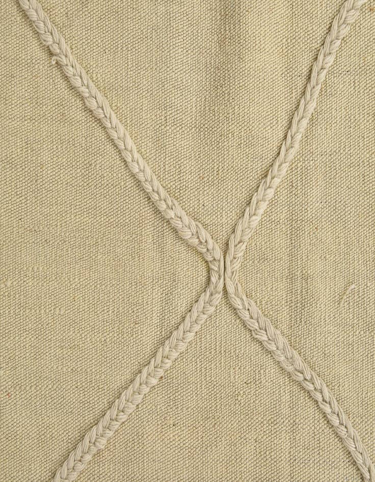 Detail image of  3' 4 x 5'  Hand Knotted Moroccan Wool Rug