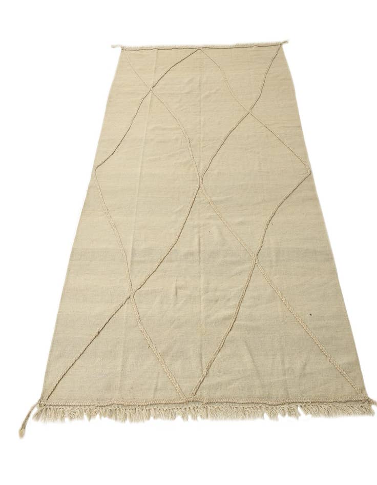 Detail image of  5' 7 x 8' 2  Hand Knotted Moroccan Wool Rug