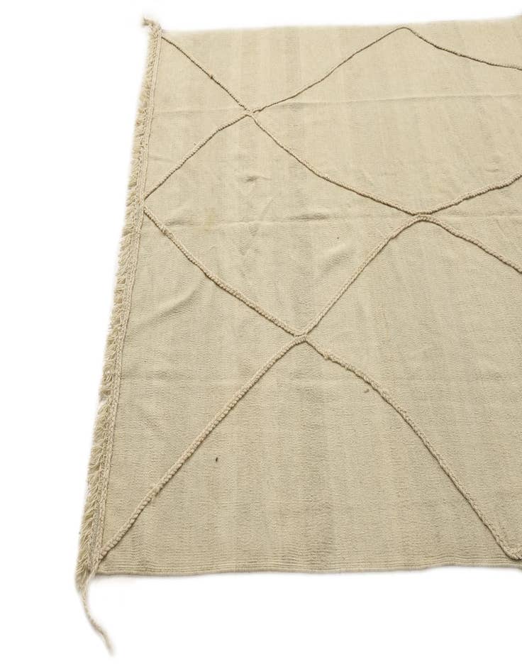 Detail image of  5' 7 x 8' 2  Hand Knotted Moroccan Wool Rug