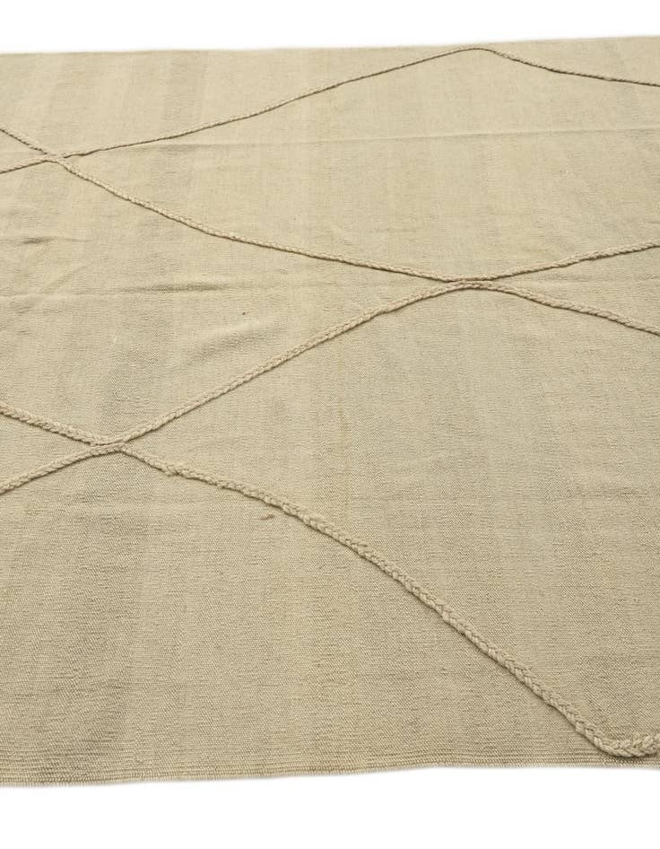 Detail image of  5' 7 x 8' 2  Hand Knotted Moroccan Wool Rug