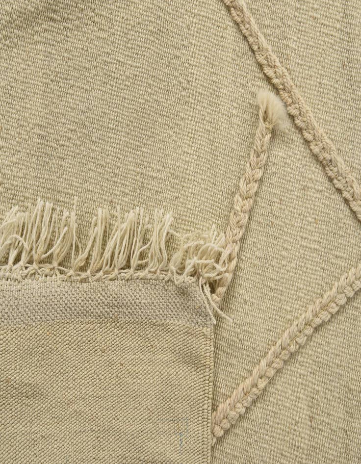 Detail image of  5' 7 x 8' 2  Hand Knotted Moroccan Wool Rug