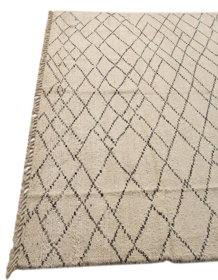 Detail image of  8' x 10' 3  Hand Knotted Moroccan Wool Rug