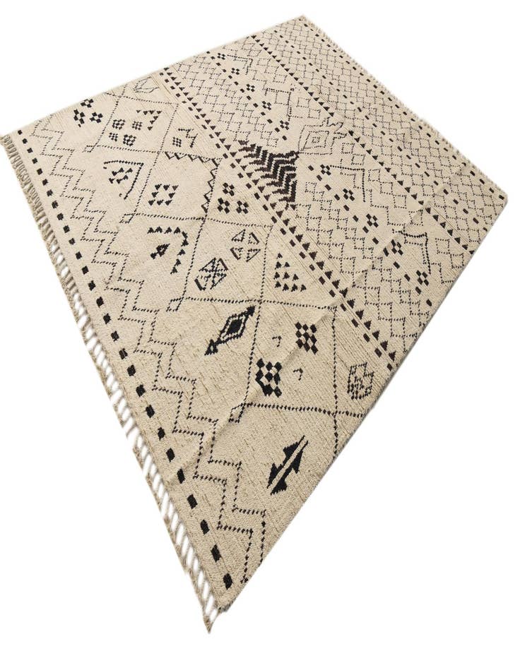 Detail image of  8' 2 x 10' 2  Hand Knotted Moroccan Wool Rug