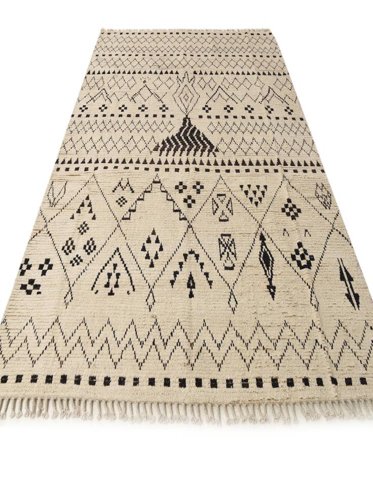 Detail image of  8' 2 x 10' 2  Hand Knotted Moroccan Wool Rug