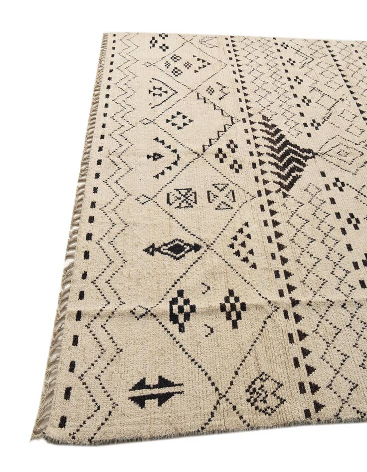 Detail image of  8' 2 x 10' 2  Hand Knotted Moroccan Wool Rug