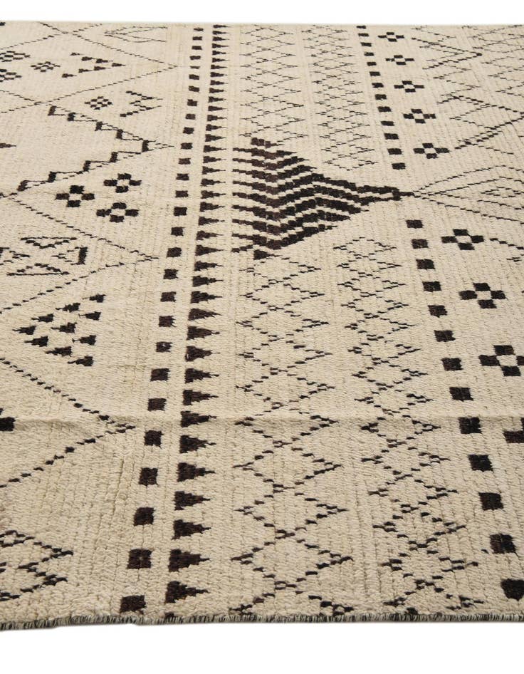 Detail image of  8' 2 x 10' 2  Hand Knotted Moroccan Wool Rug