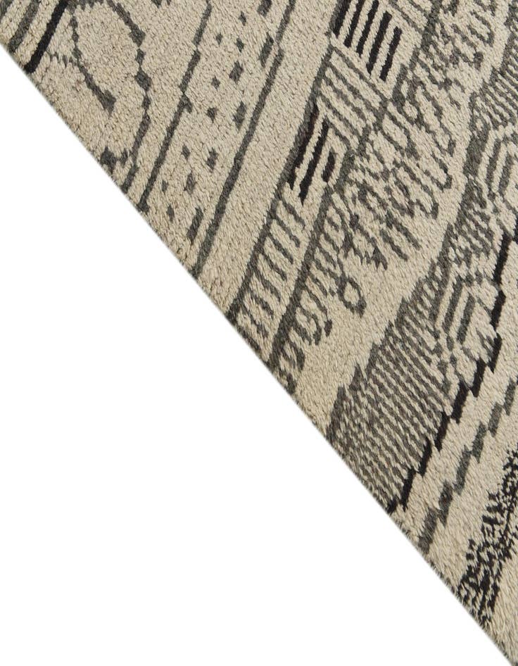 Detail image of  8' 1 x 10' 2  Hand Knotted Moroccan Wool Rug