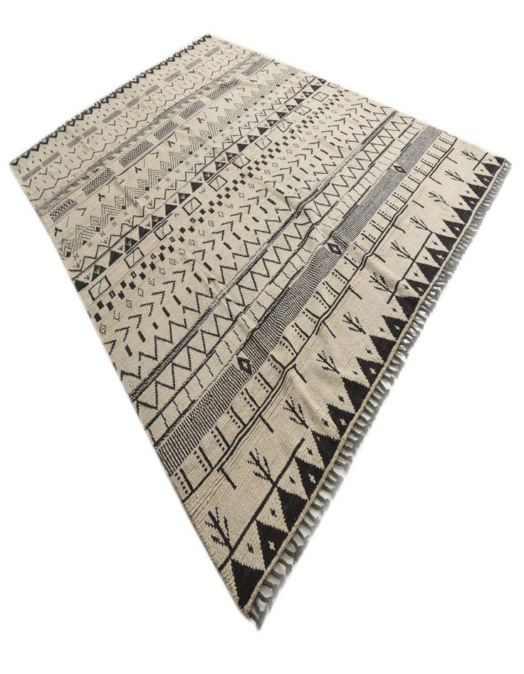 Detail image of  10' 3 x 14' 5  Hand Knotted Moroccan Wool Rug