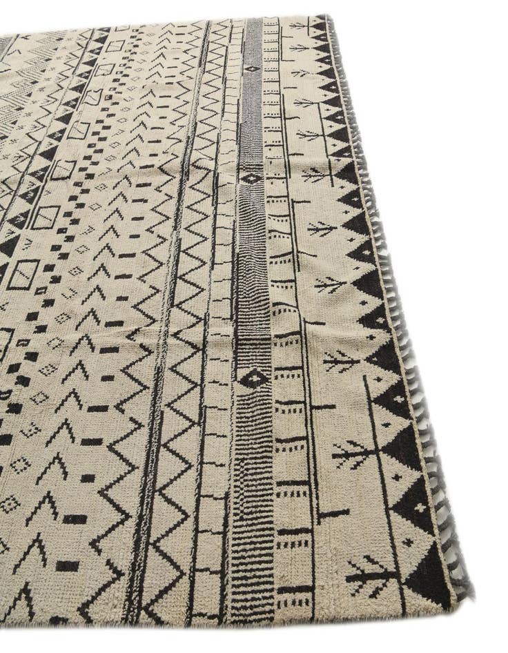 Detail image of  10' 3 x 14' 5  Hand Knotted Moroccan Wool Rug