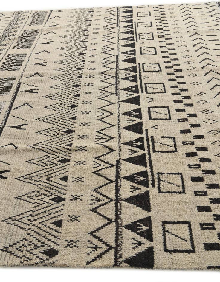 Detail image of  10' 3 x 14' 5  Hand Knotted Moroccan Wool Rug