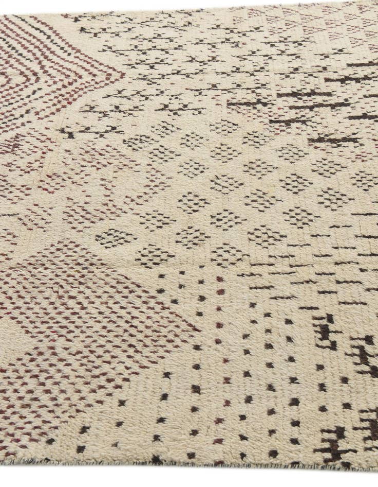 Detail image of  5' 10 x 9' 3  Hand Knotted Moroccan Wool Rug