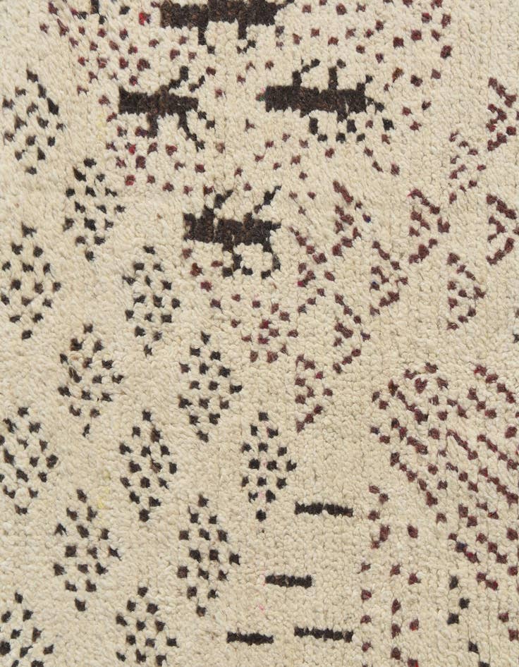 Detail image of  5' 10 x 9' 3  Hand Knotted Moroccan Wool Rug