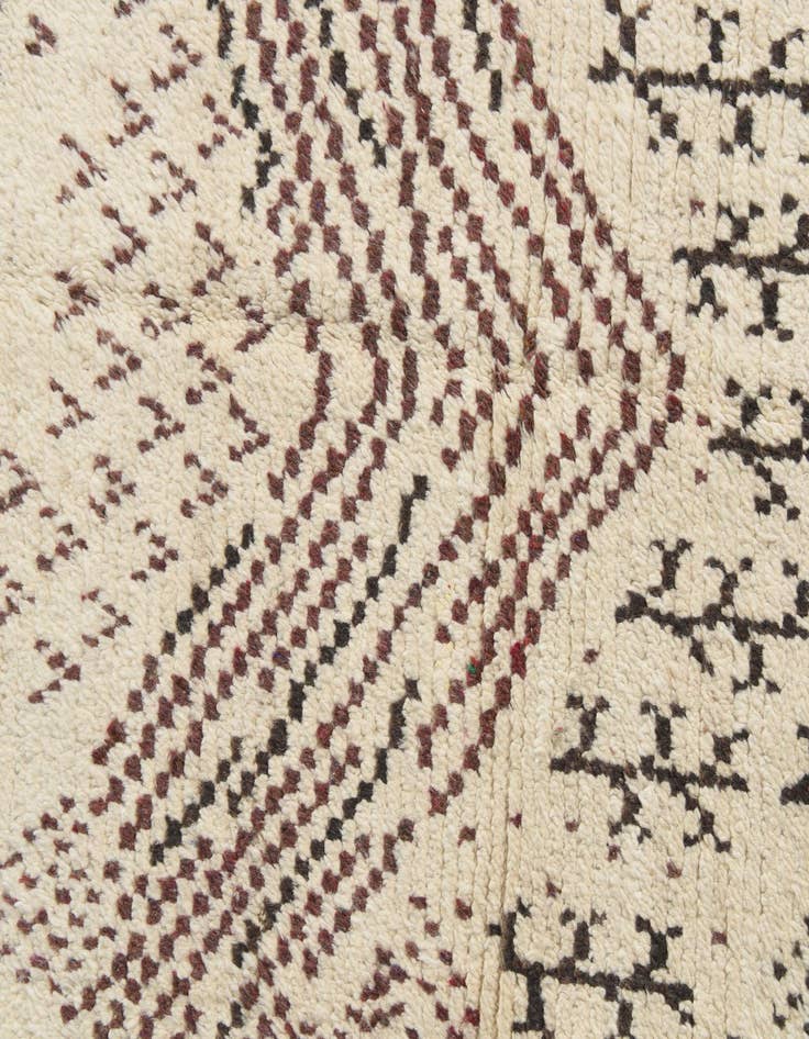 Detail image of  5' 10 x 9' 3  Hand Knotted Moroccan Wool Rug