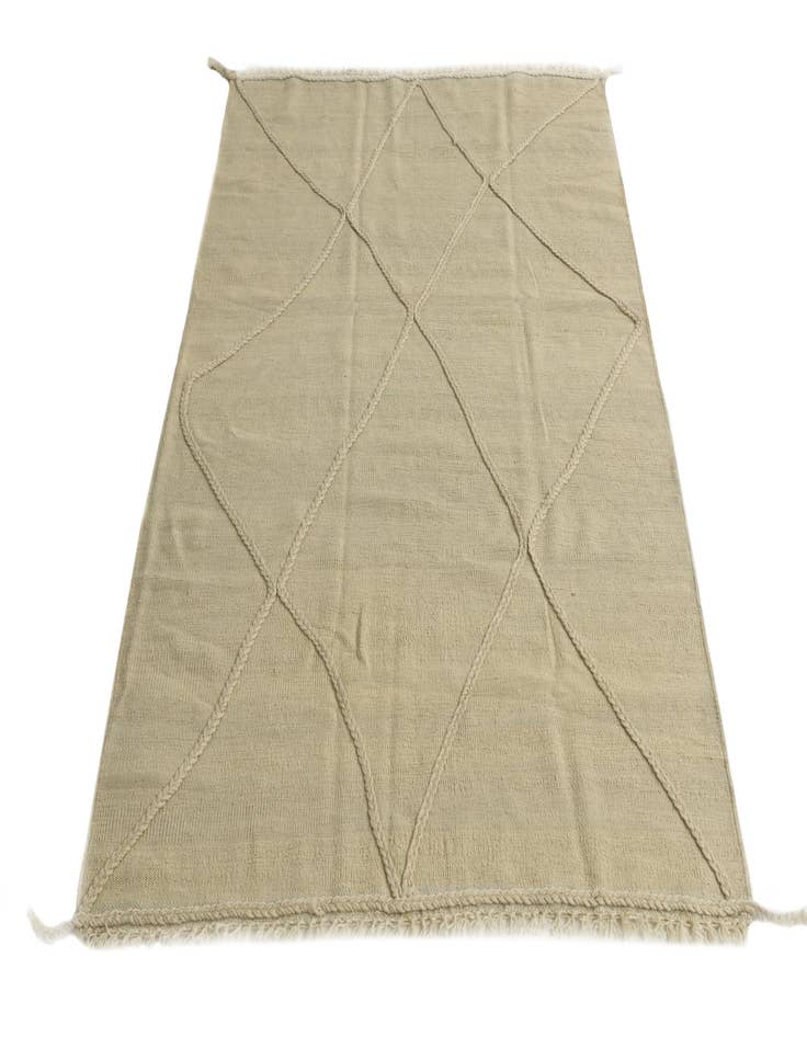 Detail image of  4' 2 x 6' 1  Hand Knotted Moroccan Wool Rug