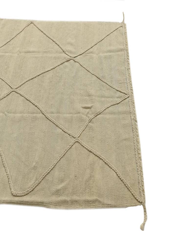 Detail image of  4' 2 x 6' 1  Hand Knotted Moroccan Wool Rug