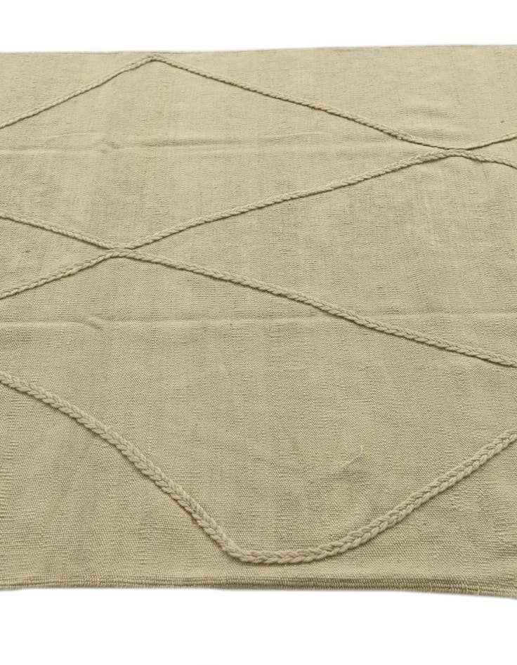 Detail image of  4' 2 x 6' 1  Hand Knotted Moroccan Wool Rug