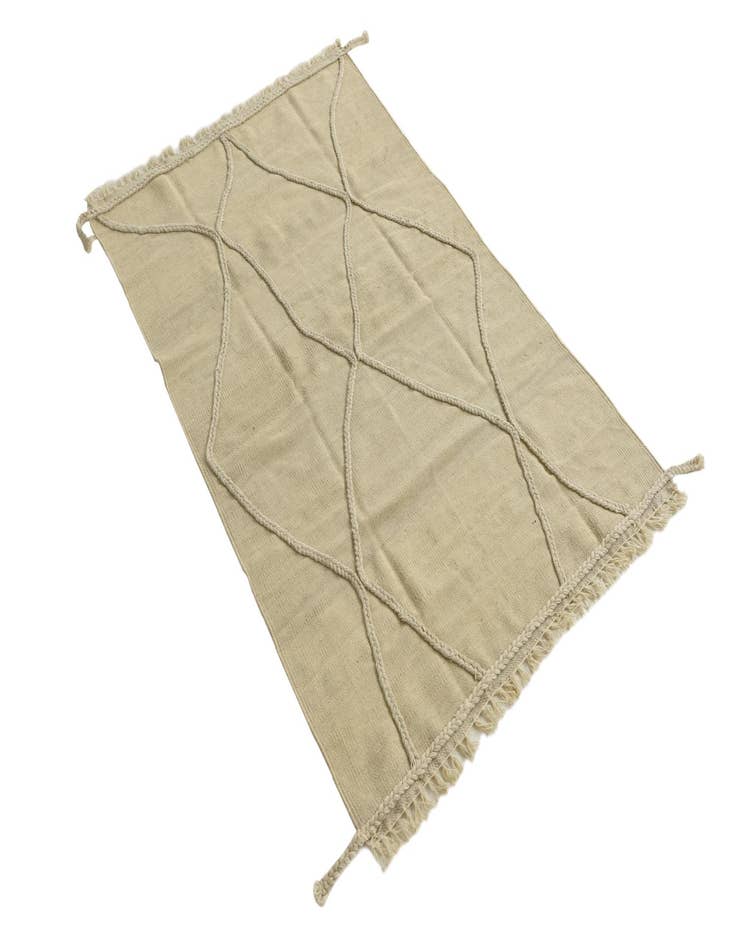 Detail image of  3' 3 x 5' 1  Hand Knotted Moroccan Wool Rug