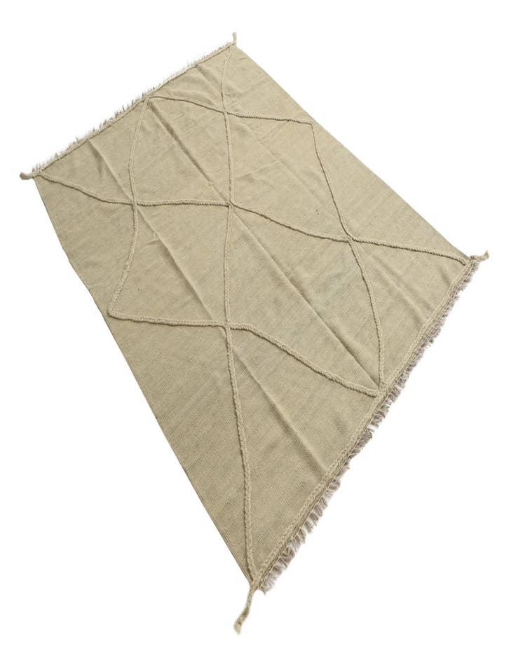 Detail image of  5' x 6' 4  Hand Knotted Moroccan Wool Rug