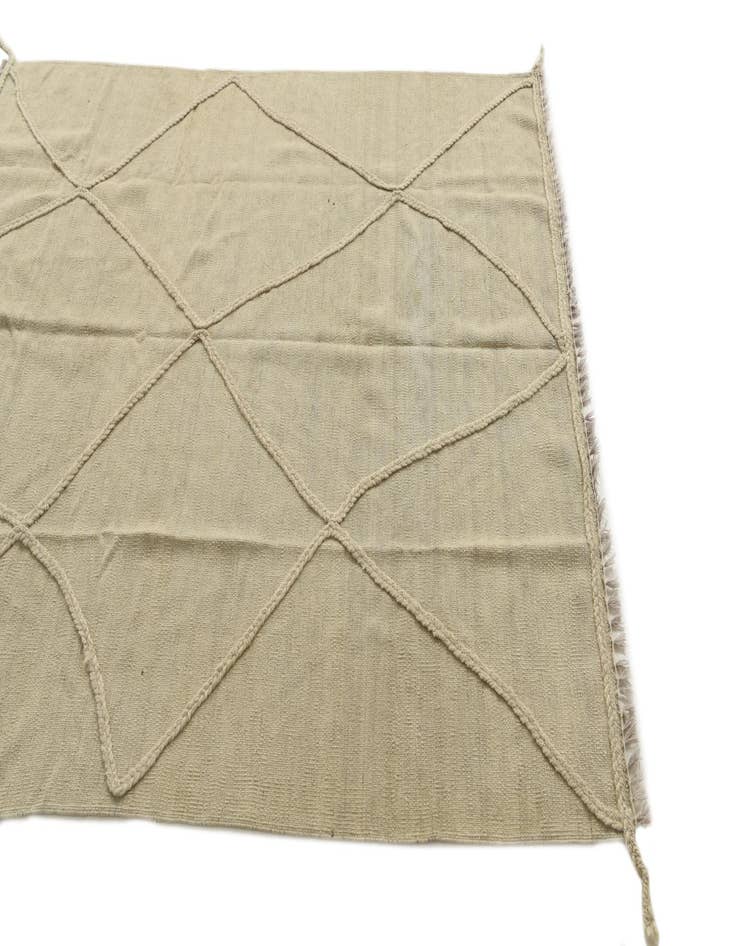 Detail image of  5' x 6' 4  Hand Knotted Moroccan Wool Rug