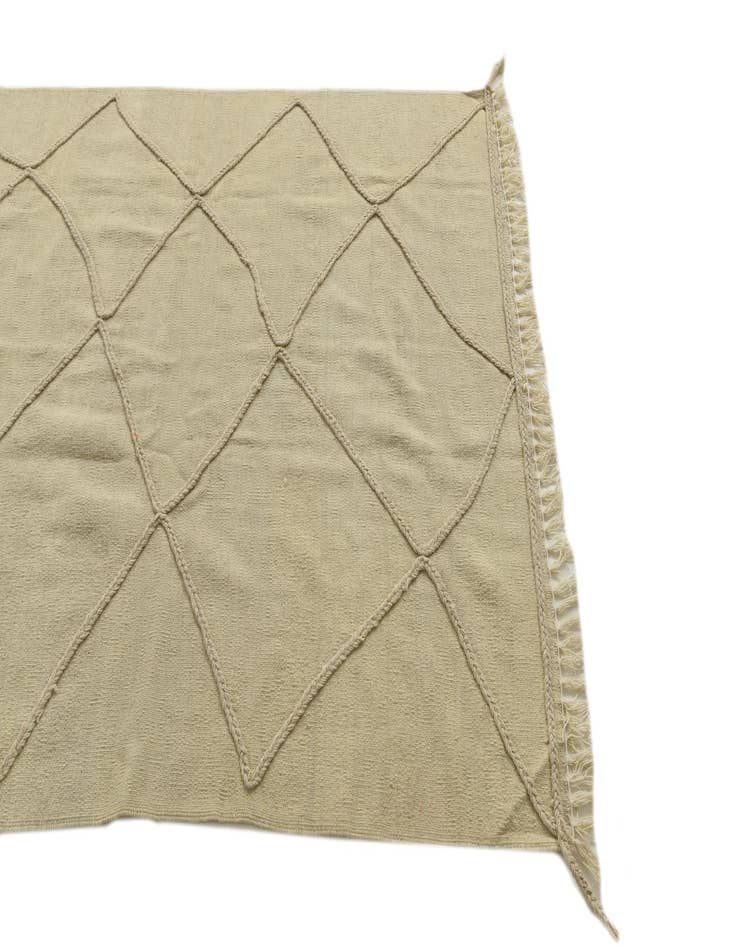 Detail image of  4' 1 x 6' 1  Hand Knotted Moroccan Wool Rug