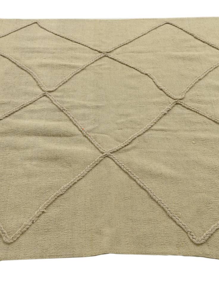 Detail image of  4' 1 x 6' 1  Hand Knotted Moroccan Wool Rug