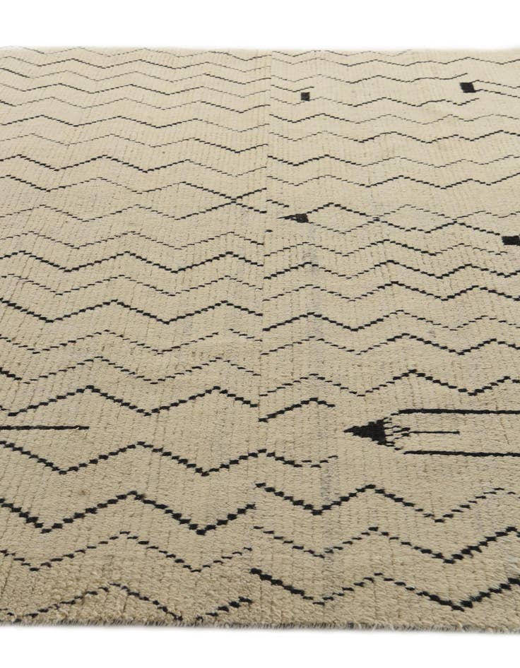 Detail image of  10' x 14' 6  Hand Knotted Moroccan Wool Rug