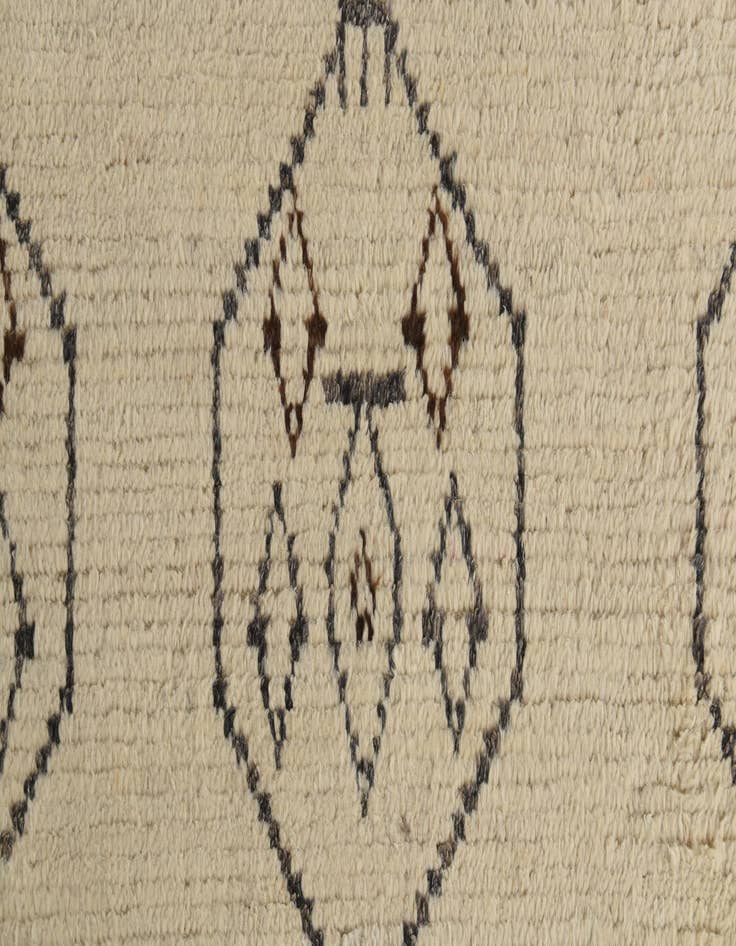 Detail image of  9' 10 x 14' 3  Hand Knotted Moroccan Wool Rug