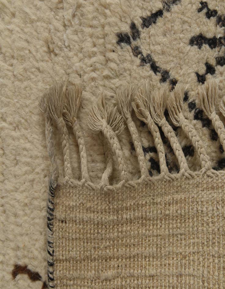 Detail image of  9' 10 x 14' 3  Hand Knotted Moroccan Wool Rug