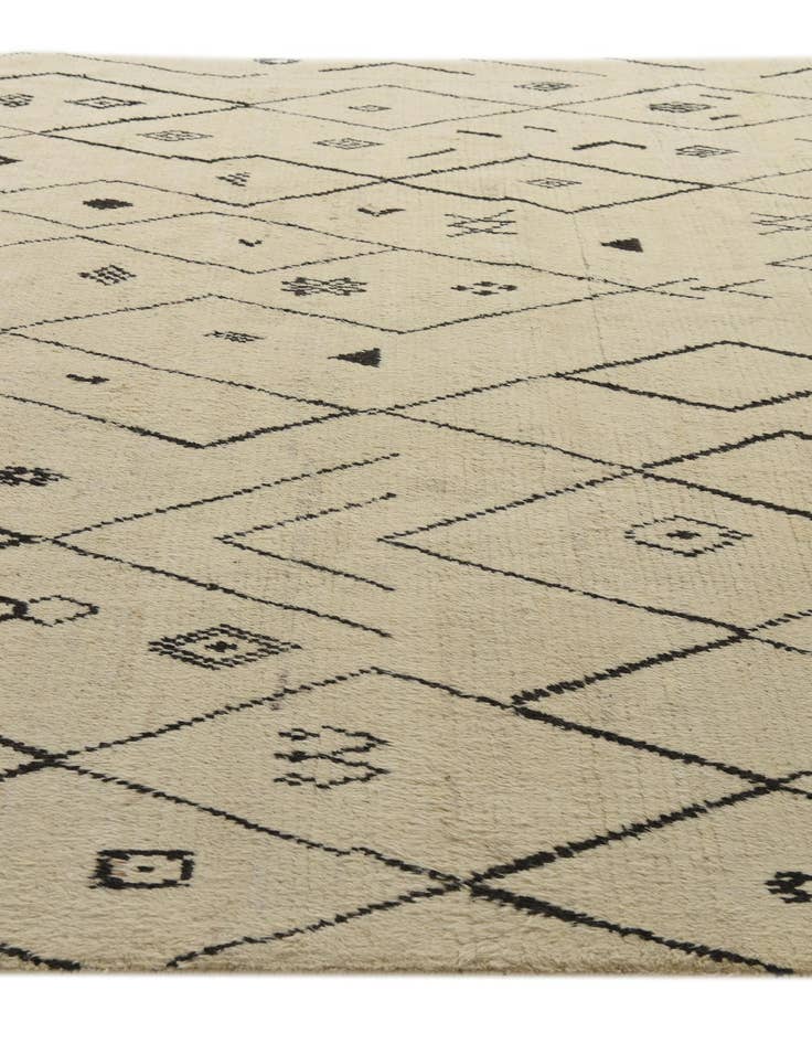 Detail image of  10' x 14' 8  Hand Knotted Moroccan Wool Rug