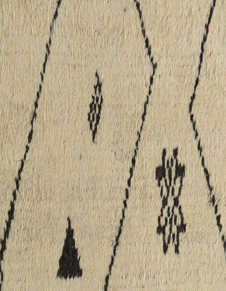 Detail image of  10' x 14' 8  Hand Knotted Moroccan Wool Rug