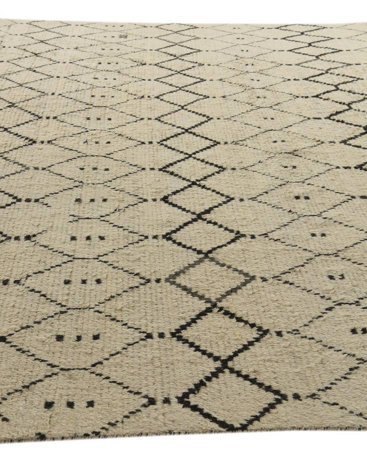Detail image of  9' 10 x 15'  Hand Knotted Moroccan Wool Rug