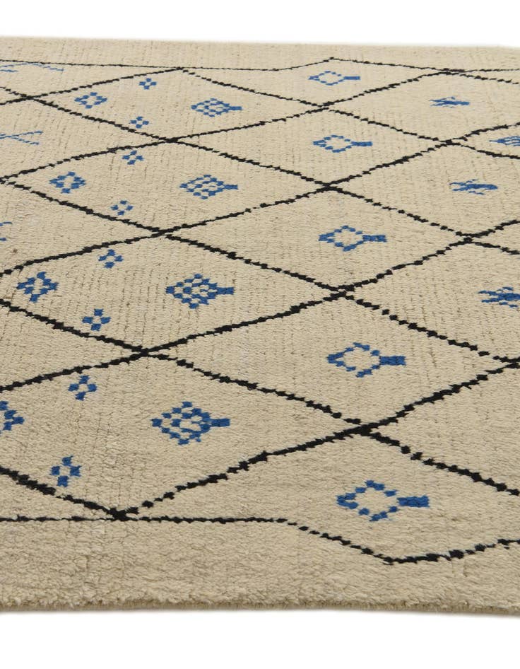 Detail image of  6' x 9' 3  Hand Knotted Moroccan Wool Rug
