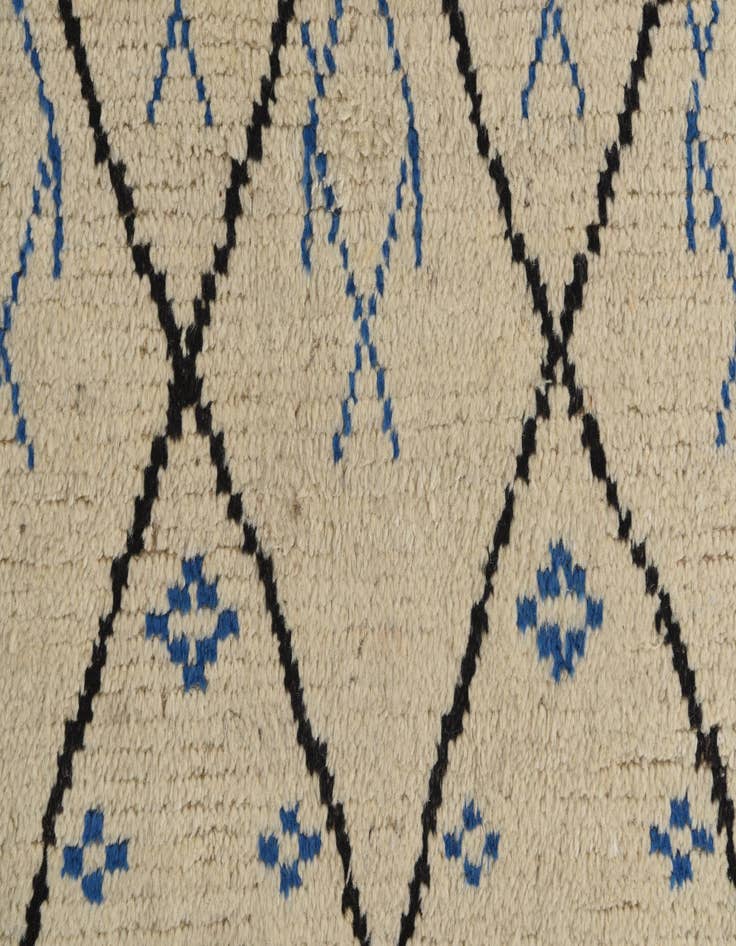 Detail image of  6' x 9' 3  Hand Knotted Moroccan Wool Rug