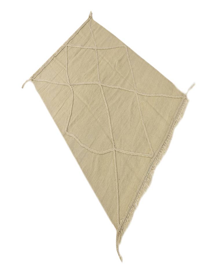 Detail image of  3' 6 x 5' 1  Hand Knotted Moroccan Wool Rug