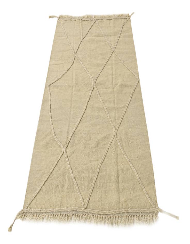 Detail image of  3' 6 x 5' 1  Hand Knotted Moroccan Wool Rug