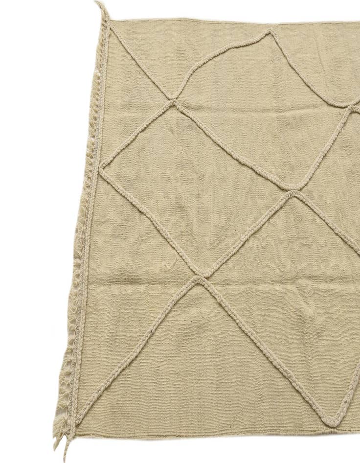 Detail image of  3' 6 x 5' 1  Hand Knotted Moroccan Wool Rug