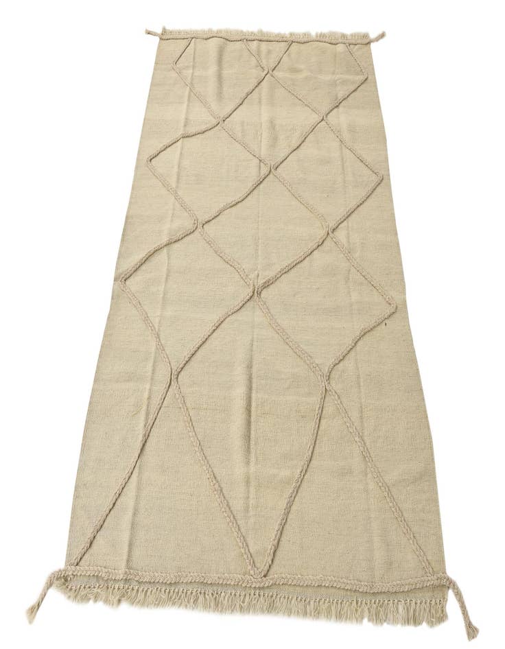 Detail image of  4' 1 x 5' 11  Hand Knotted Moroccan Wool Rug