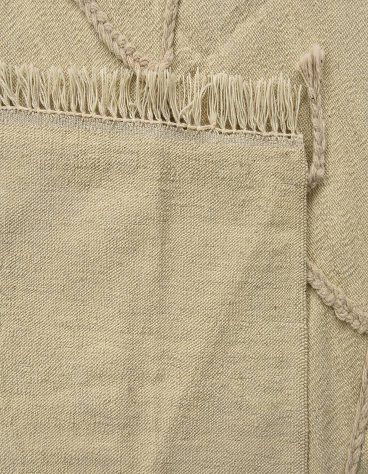 Detail image of  4' 1 x 5' 11  Hand Knotted Moroccan Wool Rug